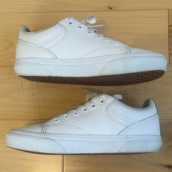 Vans Classic White Lace-Up Sneakers - Picture 3 of 5